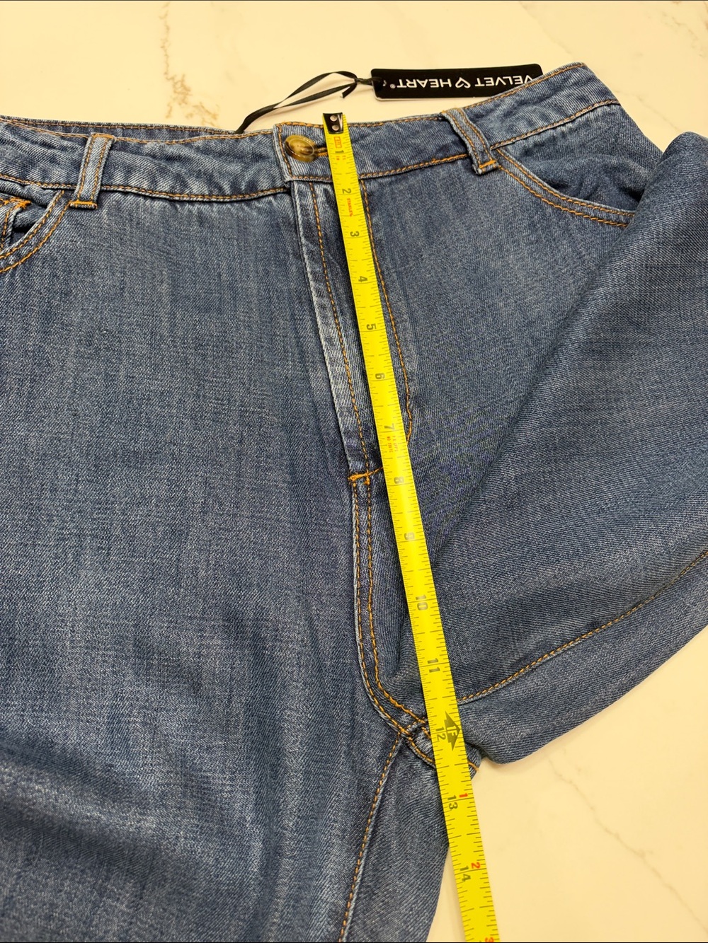 Velvet Heart Wide Leg Jeans in Blue Wash - Picture 12 of 16